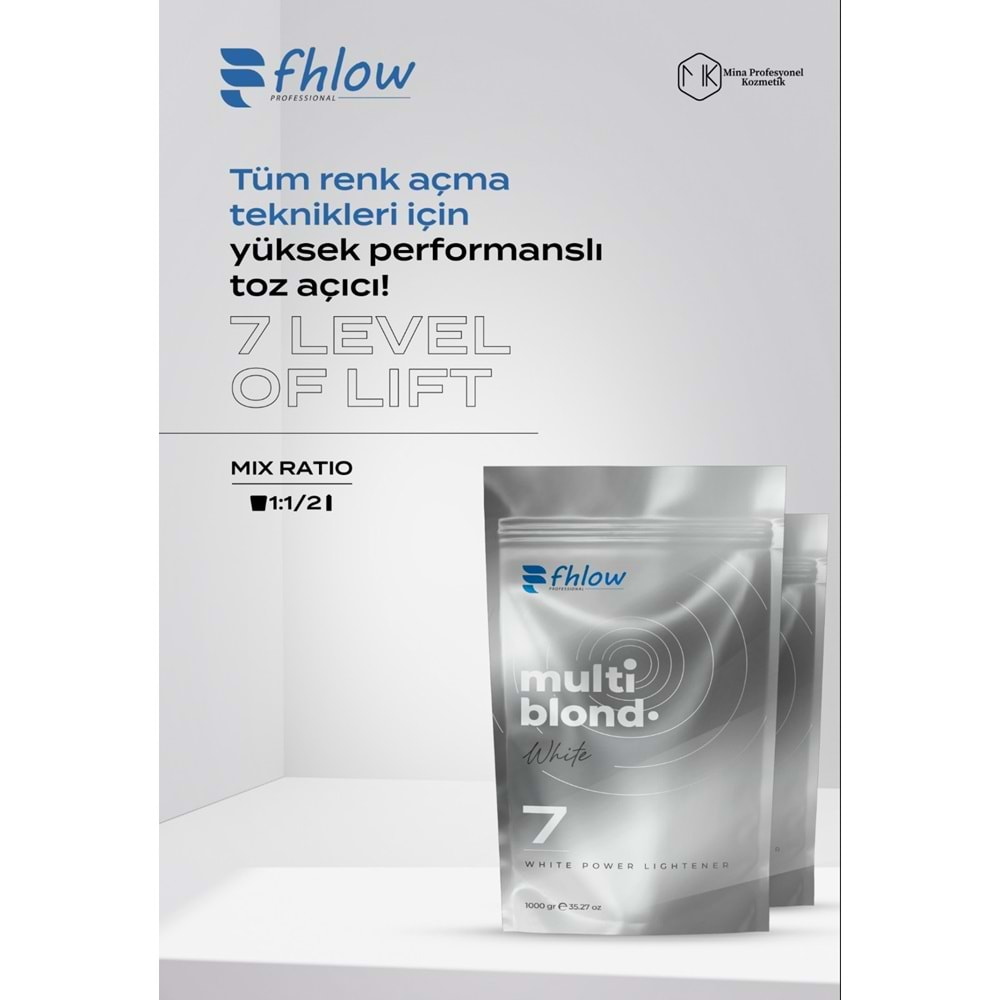 FHLOW SAÇ AÇICI WHITE ( BEYAZ ) 1000 GR