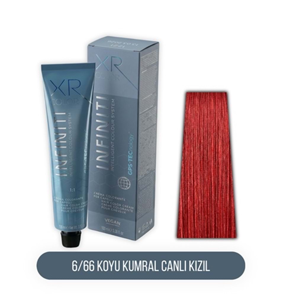 XR COLOR İNFİNİTİ 6/66 KOYU KUMRAL CANLI KIZIL