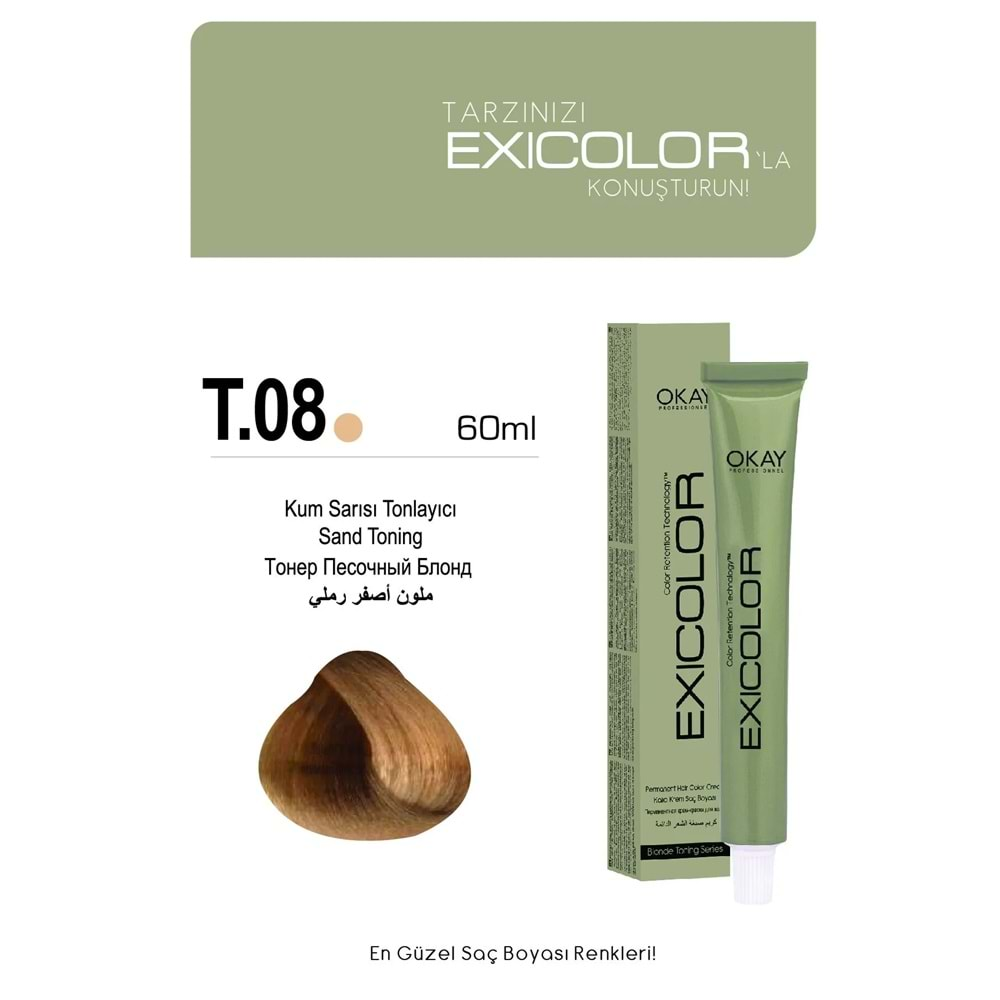 Exicolor T.08 KUM SARISI TONLAYICI