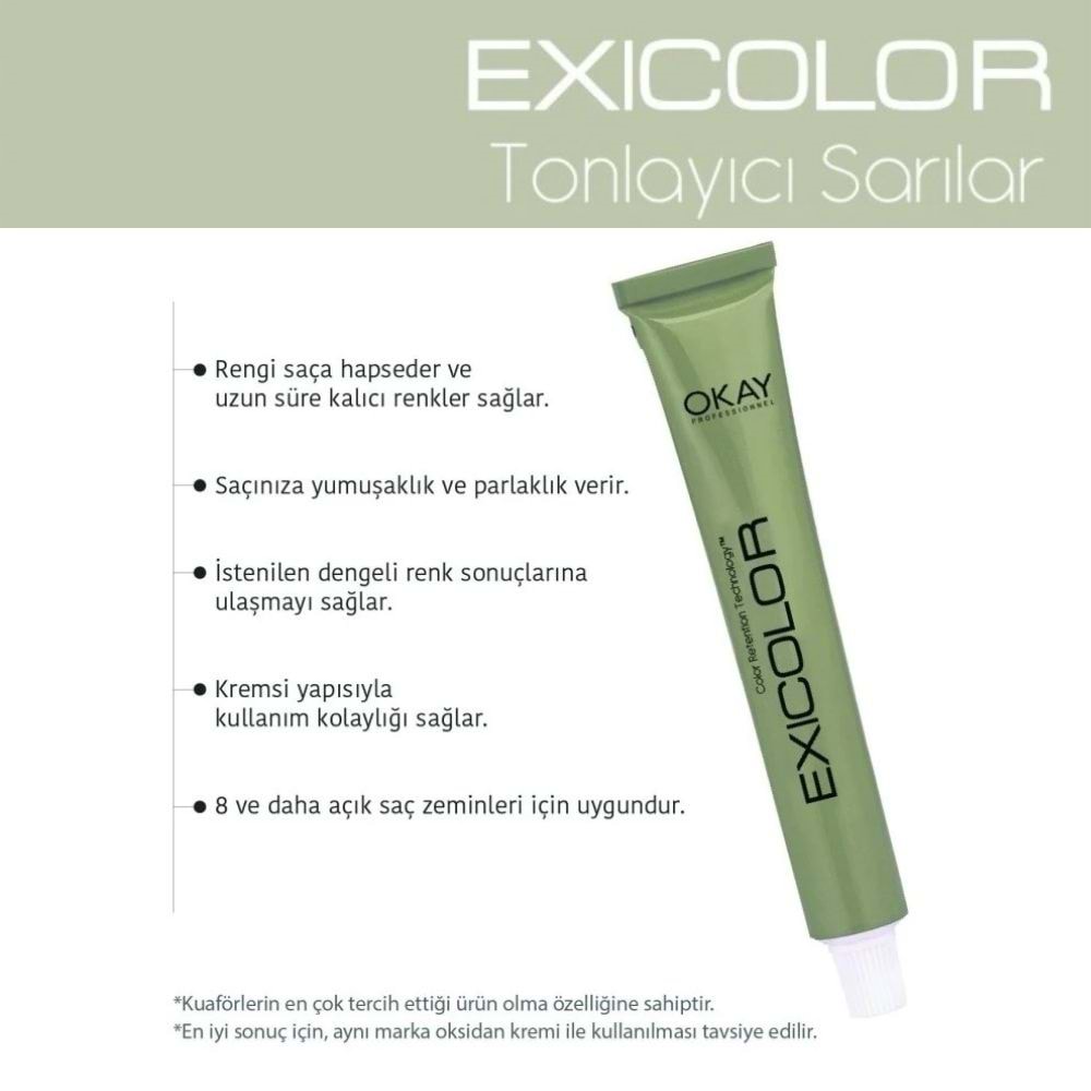 Exicolor T.08 KUM SARISI TONLAYICI
