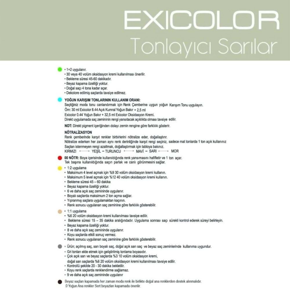 Exicolor T.08 KUM SARISI TONLAYICI