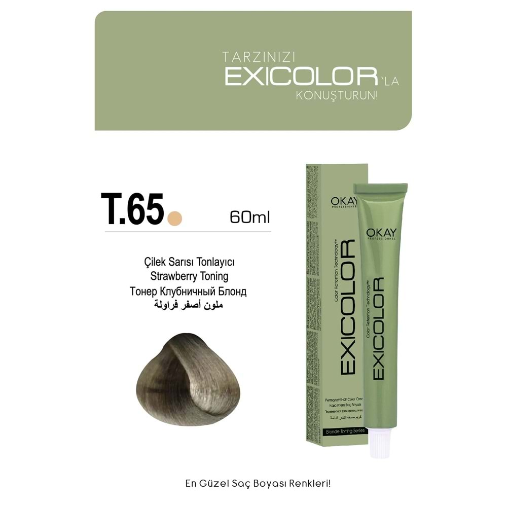 Exicolor T.65 ÇİLEK SARISI TONLAYICI