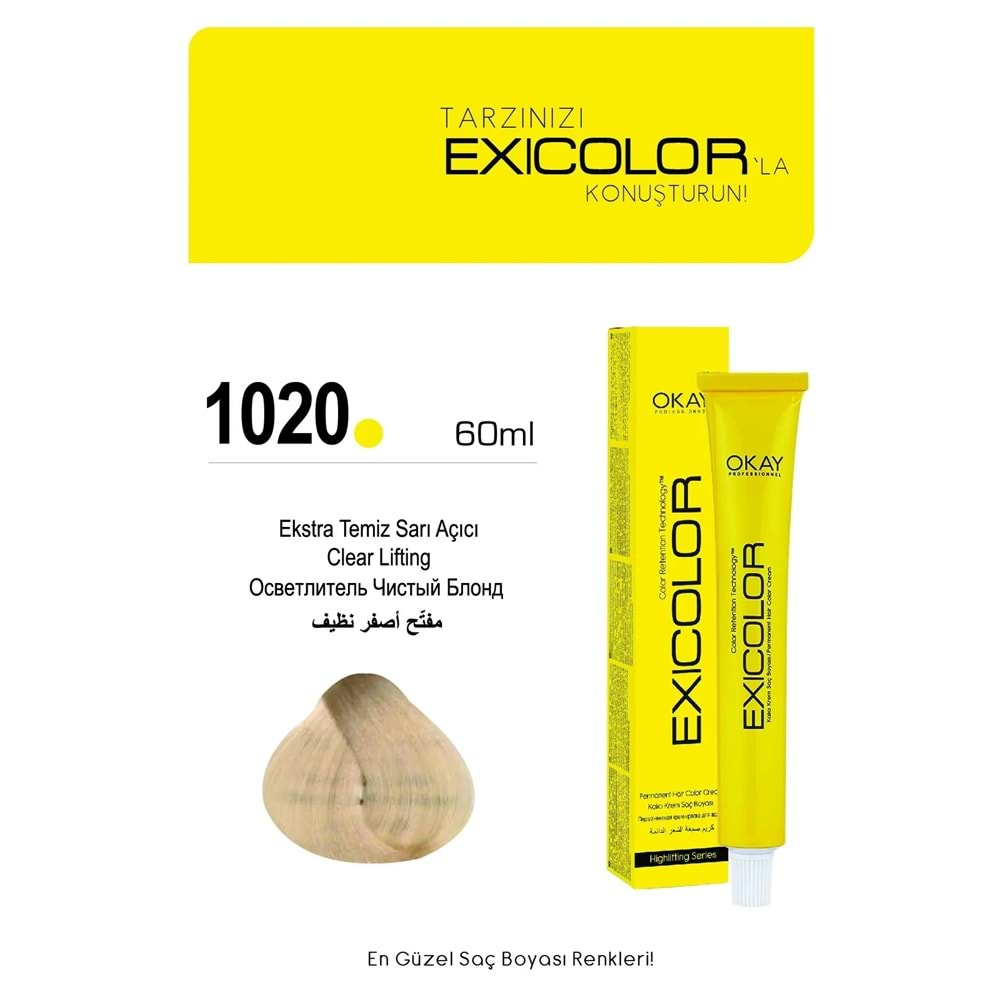 Exicolor 1020 EKSTRA TEMİZ SARI AÇICI