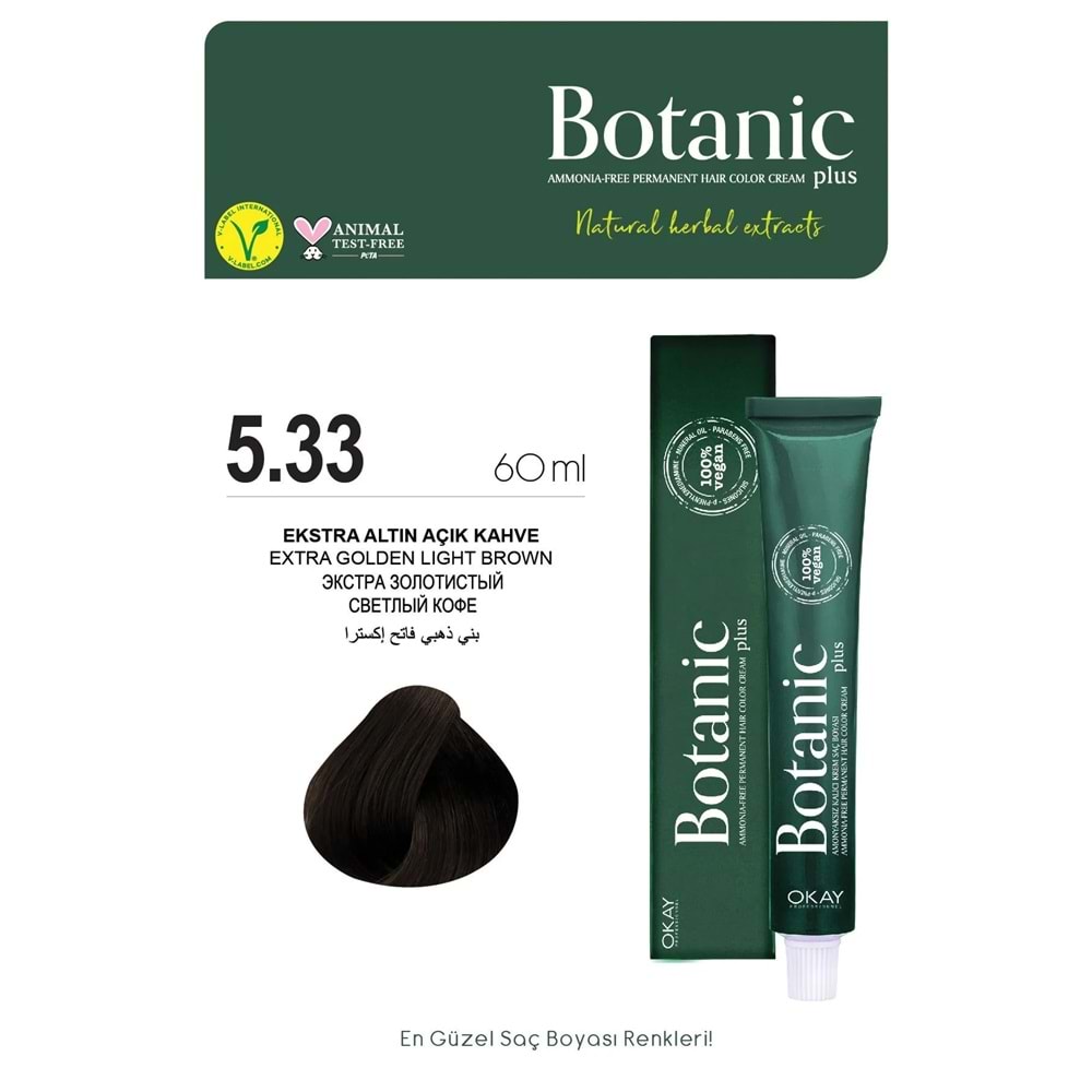 Botanic Plus 5.33 Ekstra Altın Açık Kahve