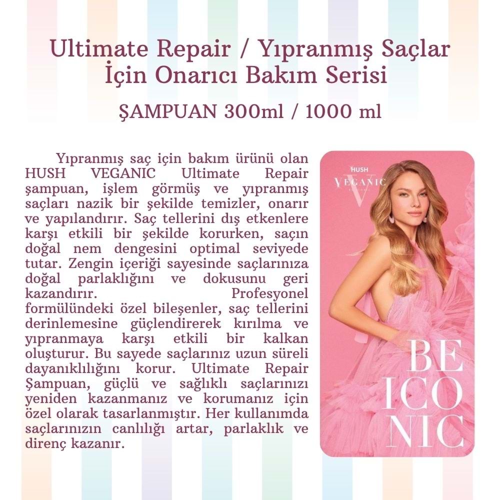 ULTIMATE REPAIR SHAMPOO 1000 ML.(YIPRANMIŞ SAÇLAR İÇİN)