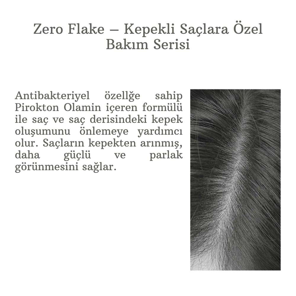 ZERO FLAKE LOTION 150 ML.(KEPEK ÖNLEYİCİ)