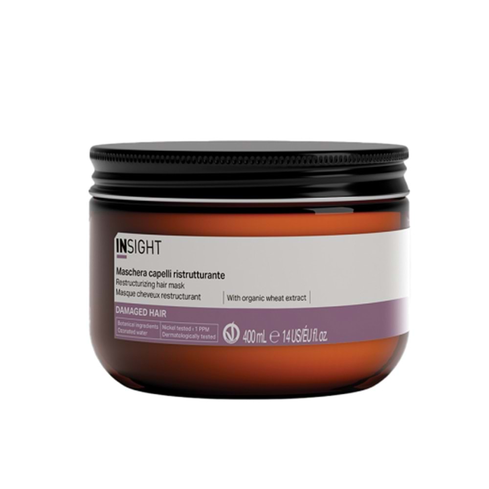 INSIGHT Yıpranmış Saçlar İçin Onarıcı Maske (RESTRUCTURIZING MASK) 400ml
