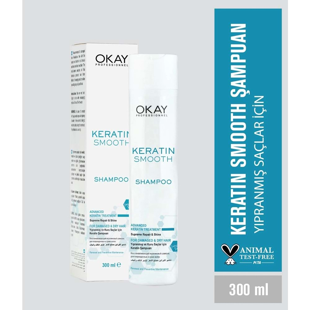 OKAY PROF. KERATIN SMOOTH ŞAMPUAN 300 ML