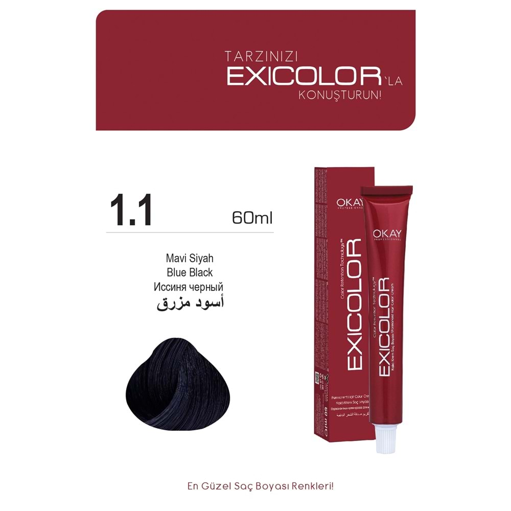 Exicolor 1.1 MAVİ SİYAH