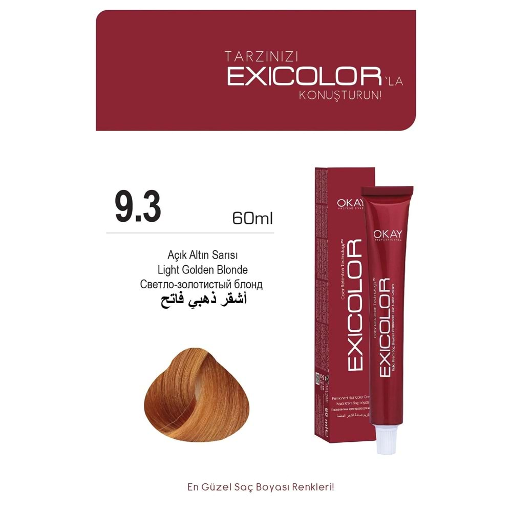 Exicolor 9.3 AÇIK ALTIN SARISI