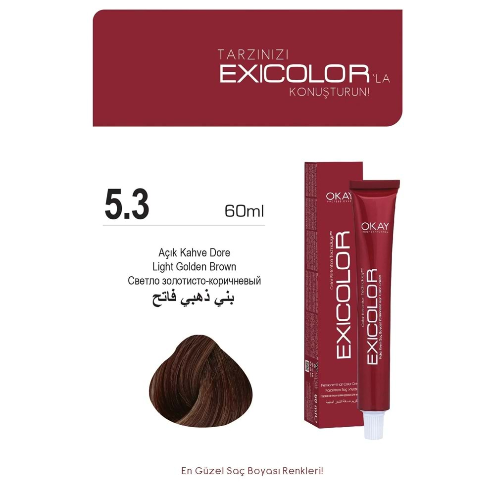 Exicolor 5.3 Açık Kahve Dore (Light Golden Brown