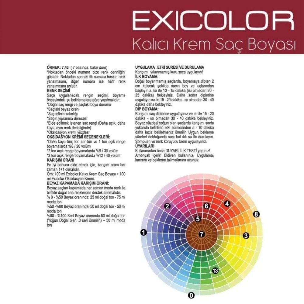 Exicolor 4.75 Kahve Dore Akaju