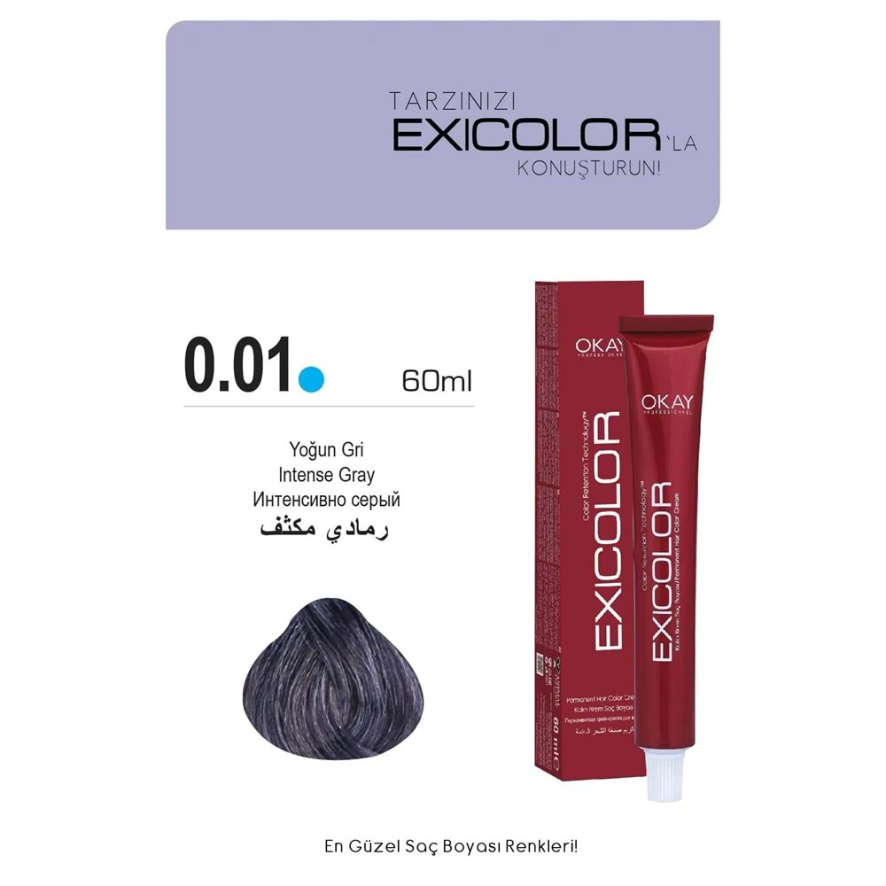 Exicolor 0.01 YOĞUN GRİ