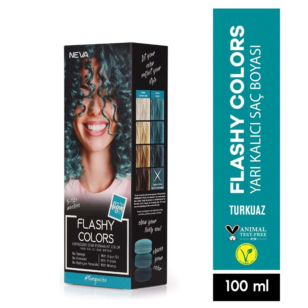 FLASHY COLORS SET 100ML TURKUAZ