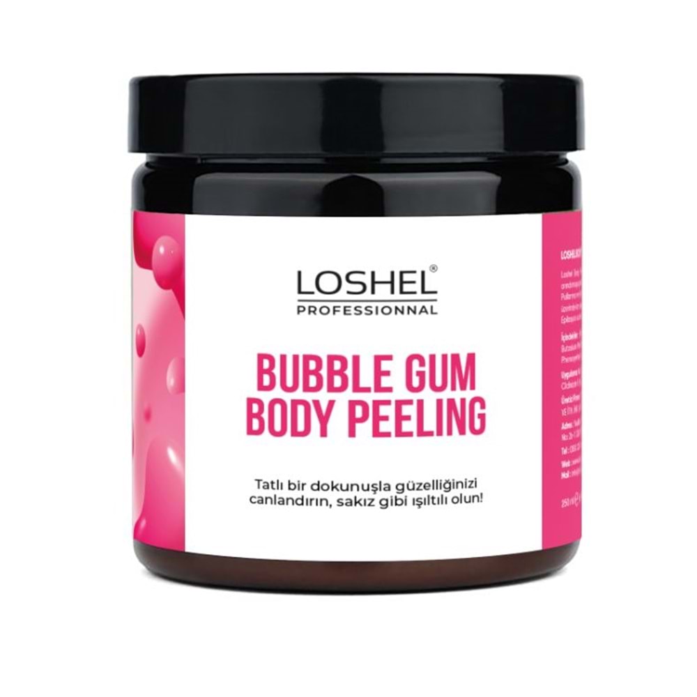 LOSHEL BODY PEELİNG BUBBLE GUM 250 ML