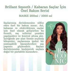 BRILLIANT SMOOTH MASK 1000 ML.(KABARAN SAÇLAR İÇİN)