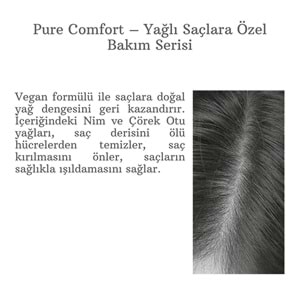 PURE COMFORT CONDITIONER 1000 ML.(YAĞLI SAÇLAR İÇİN)