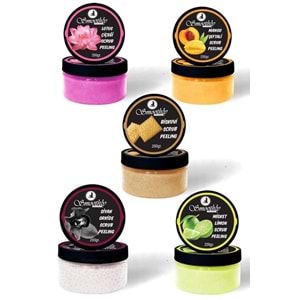 Lotus Çiçeği + Mango Şeftali + Bisküvi + Siyah Orkide + Misket Limon El Ayak Bakım Peeling Seti