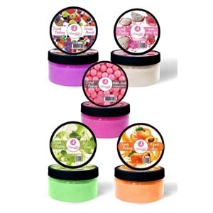 Orman Meyveli + Ekvator Vanilya + Sakızlı + Kayısı + Elma El Ayak Bakım Peeling Seti 200ml X 5 Adet