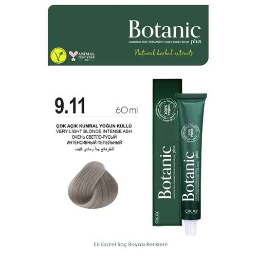 Botanic Plus 9.11 Çok Açık Kumral Yoğun Küllü