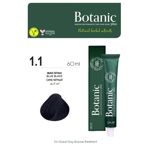 Botanic Plus 1.1 Mavi Siyah