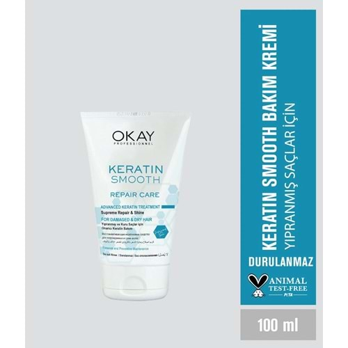 OKAY PROF. KERATIN SMOOTH ONARICI BAKIM KREMİ 100 ML