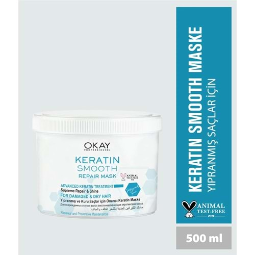 OKAY PROF. KERATIN SMOOTH ONARICI MASKE 500 ML