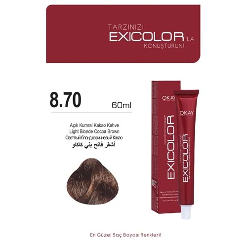 Exicolor 8.70 AÇIK KUMRALKAKAO KAHVE