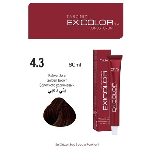 Exicolor 4.3 Kahve Dore (Golden Brown)