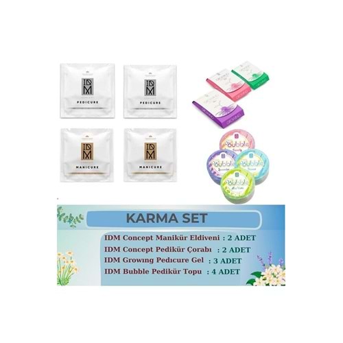 MANİKÜR ELDİVEN & PEDİKÜR ÇORAP & GROWING JEL & BUBBLE PEDİKÜR TOPU