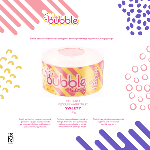 IDM Bubble Pedikür Banyo Topu Sweety 92 gr