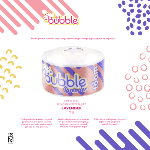 IDM Bubble Pedikür Banyo Topu Lavender 92 gr