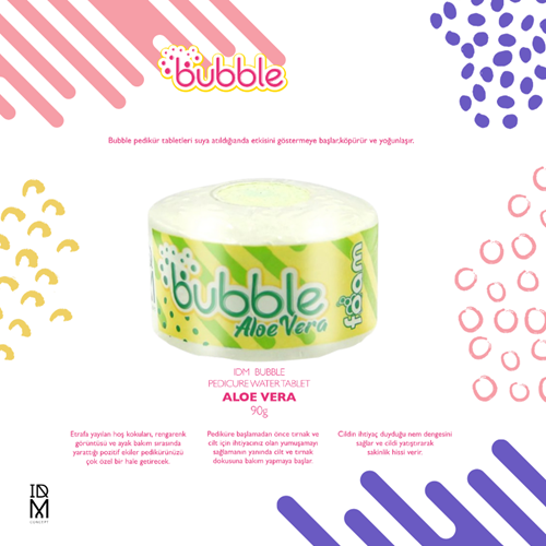 IDM Bubble Pedikür Banyo Topu Aloe Vera 92 gr