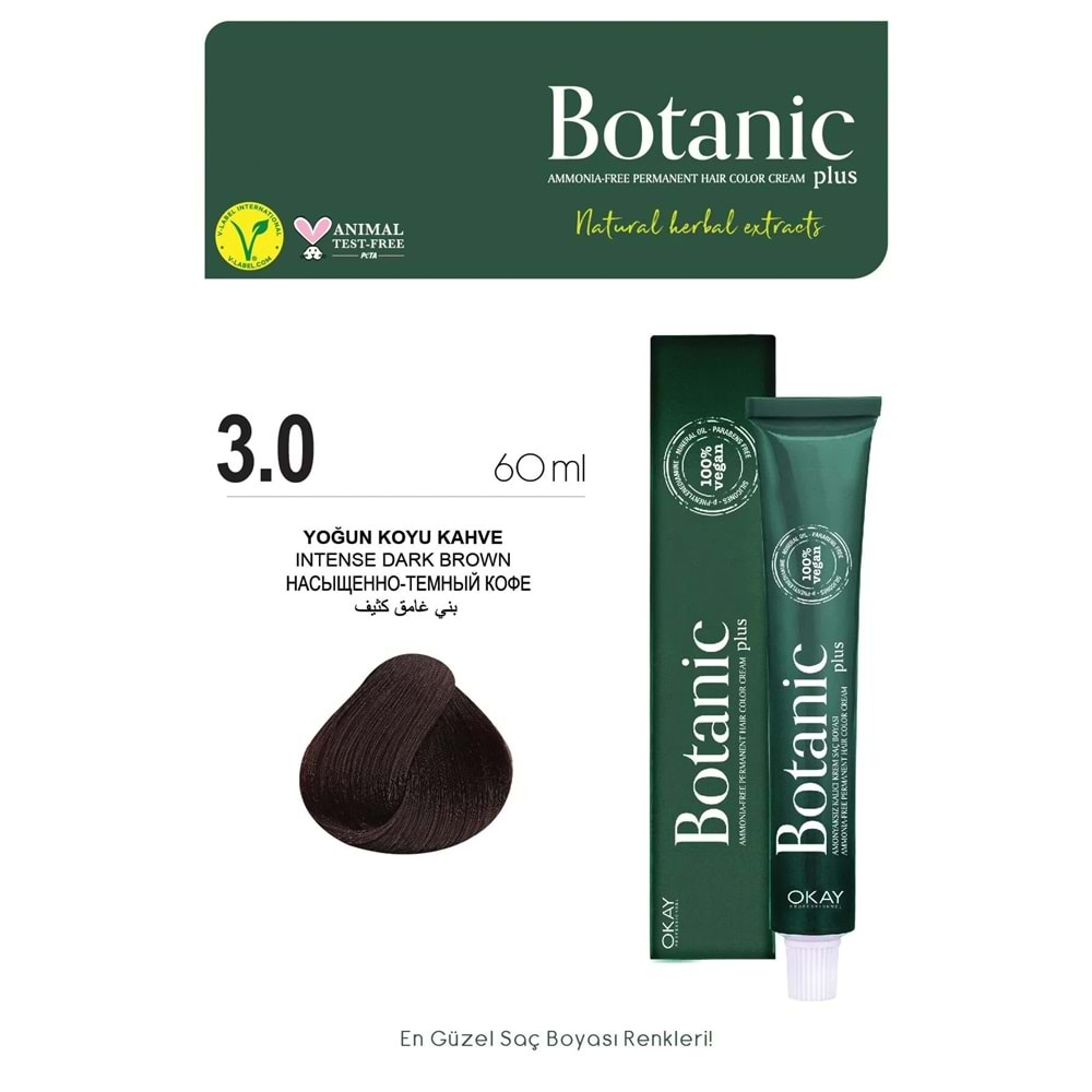 Botanic Plus 3.0 Yoğun Koyu Kahve