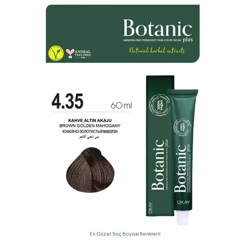 Botanic Plus 4.35 Kahve Altın Akaju