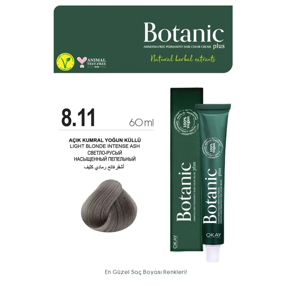 Botanic Plus 8.11 Açık Kumral Yoğun Küllü