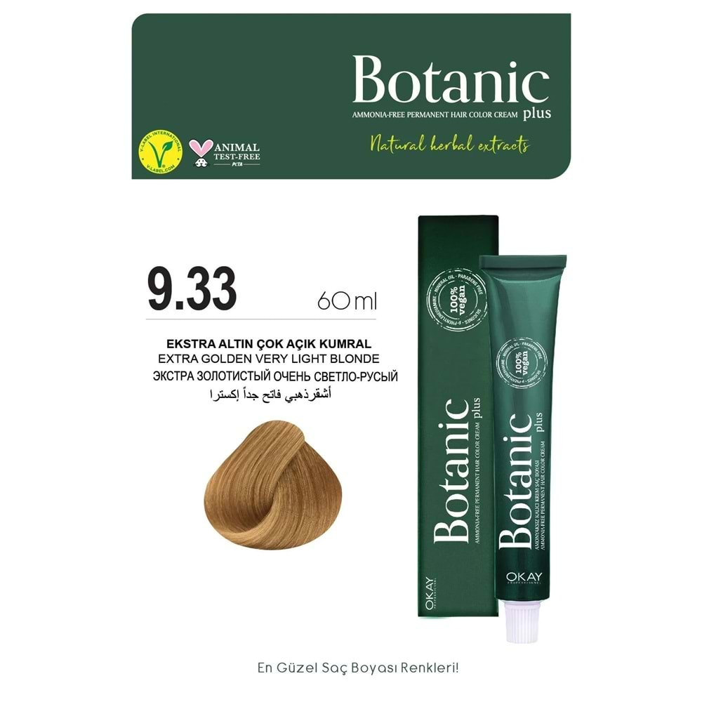 Botanic Plus 9.33 Ekstra Altın Çok Açık Kumral