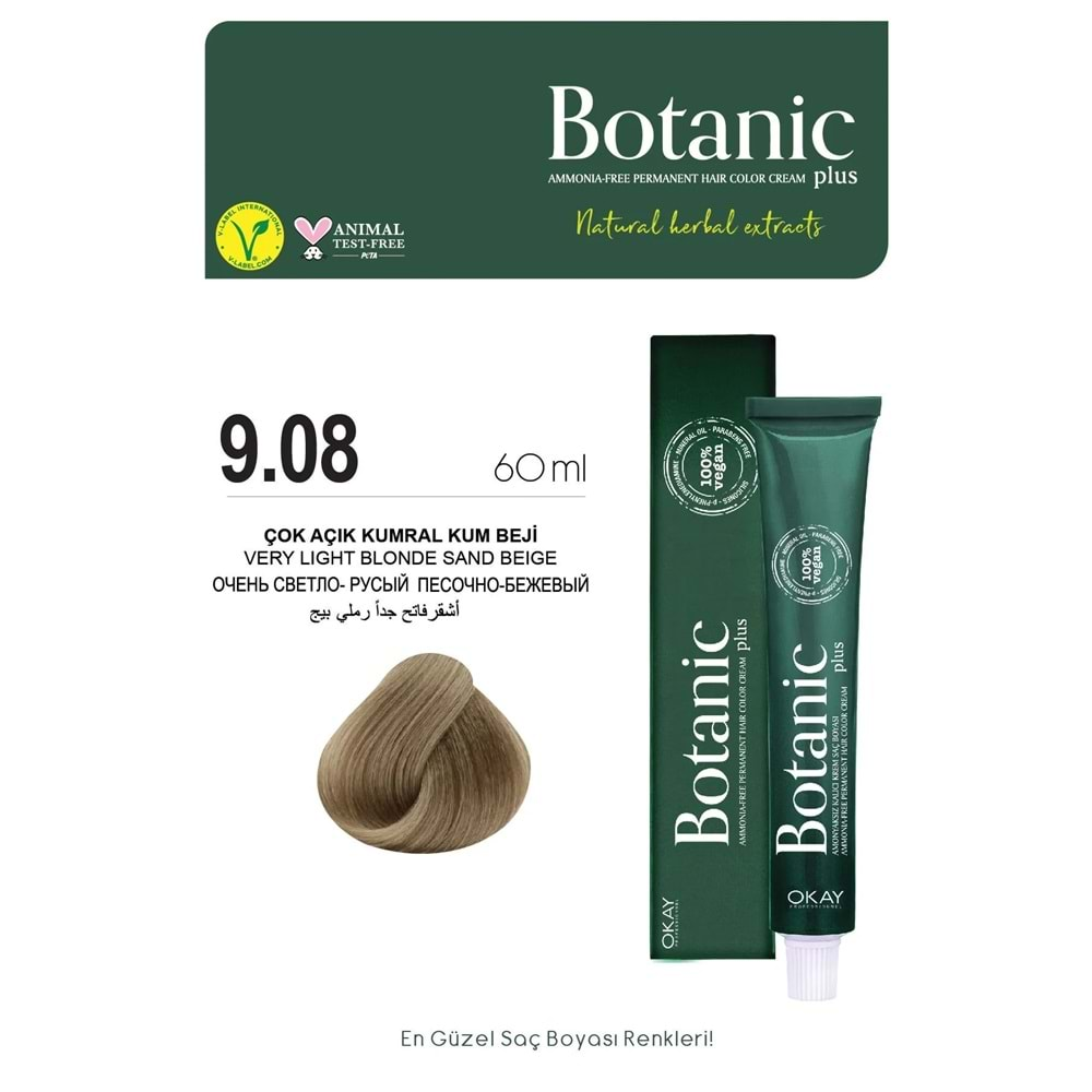 Botanic Plus 9.08 Çok Açık Kumral Kum Beji