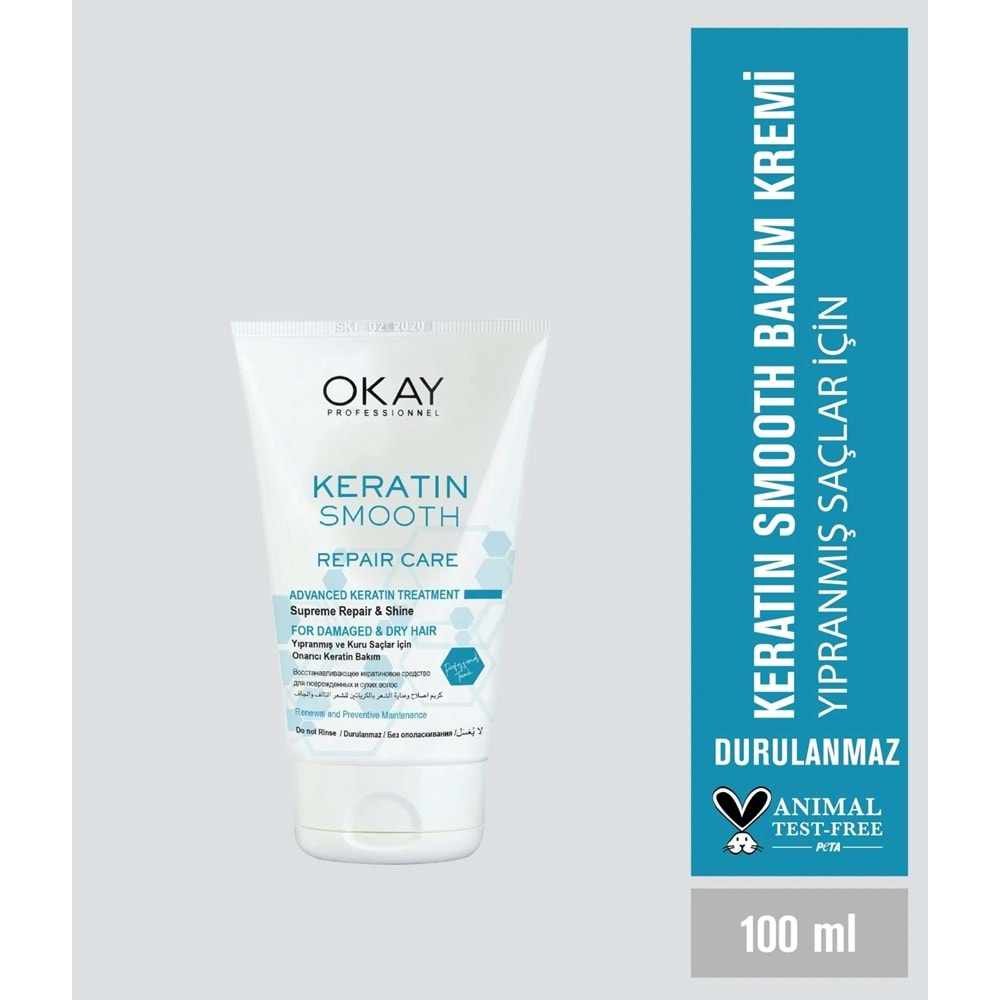 OKAY PROF. KERATIN SMOOTH ONARICI BAKIM KREMİ 100 ML