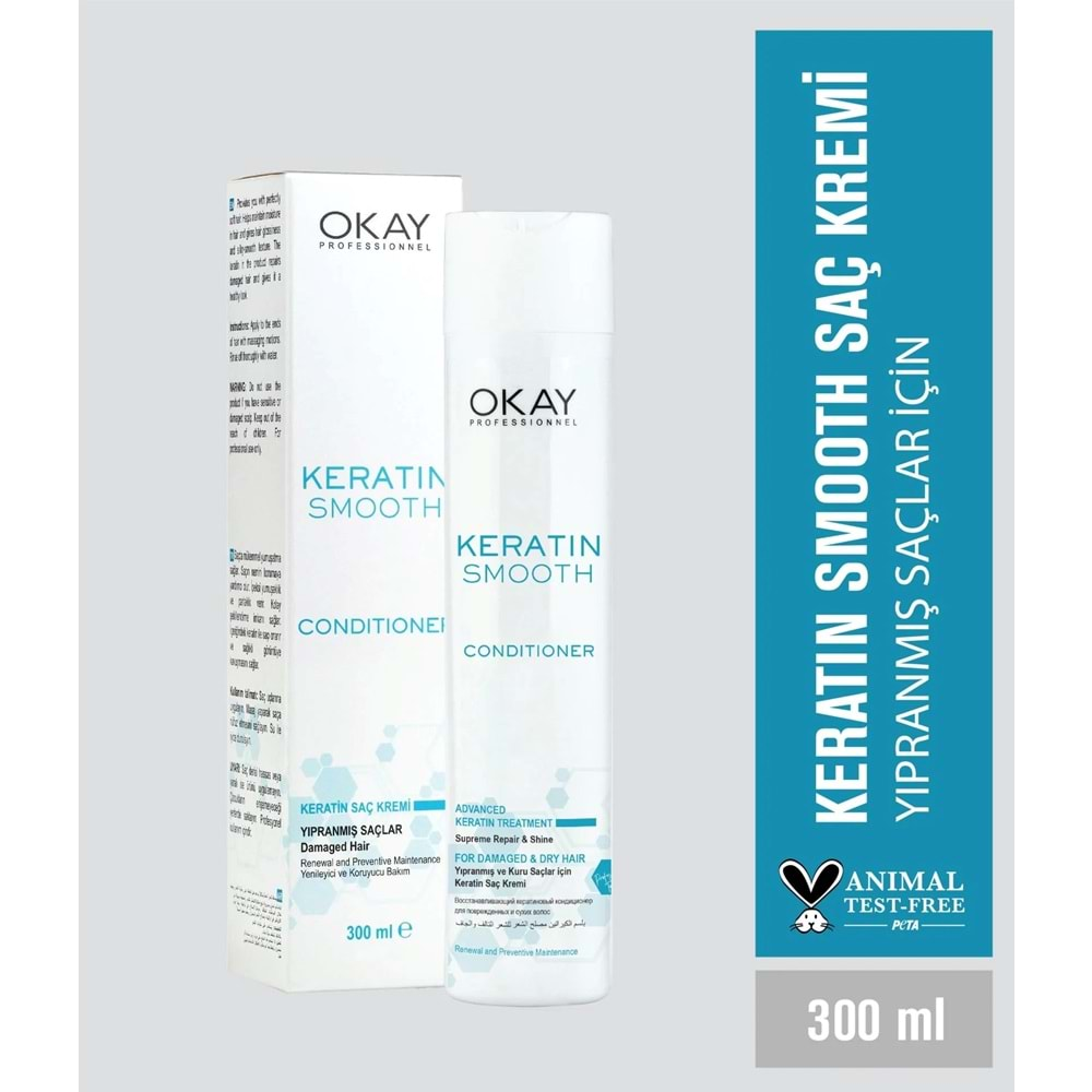 OKAY PROF. KERATIN SMOOTH SAÇ KREMİ 300 ML