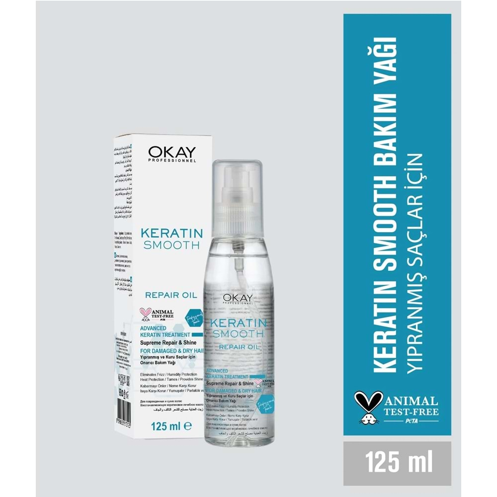 OKAY PROF. KERATIN SMOOTH HAIR SERUM 125 ML