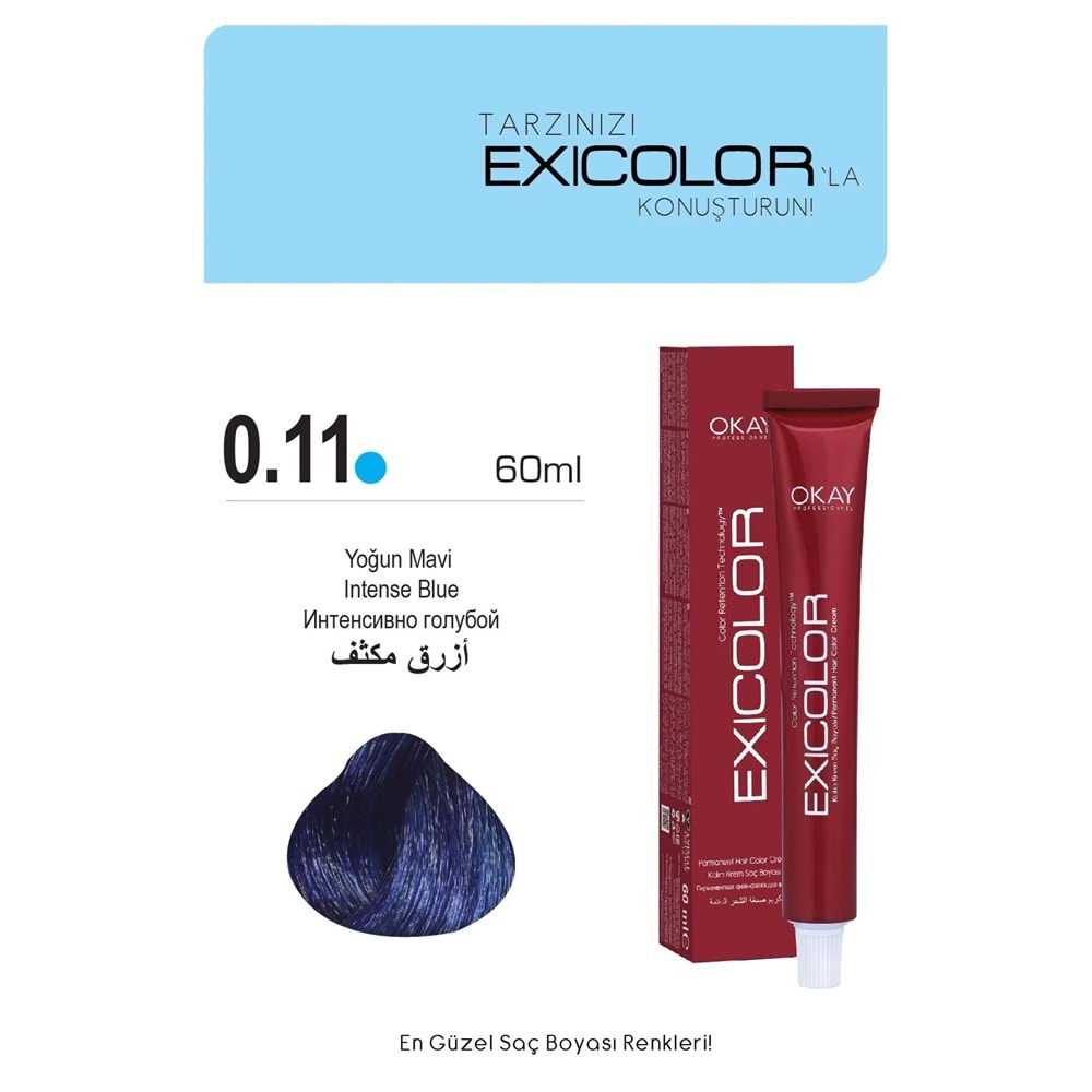 Exicolor 0.11 ÇOK YOĞUN MAVİ