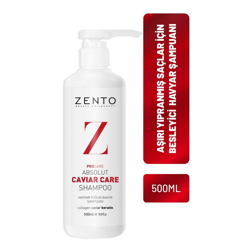 ZENTO CAVIAR CARE ŞAMPUAN 500 ML